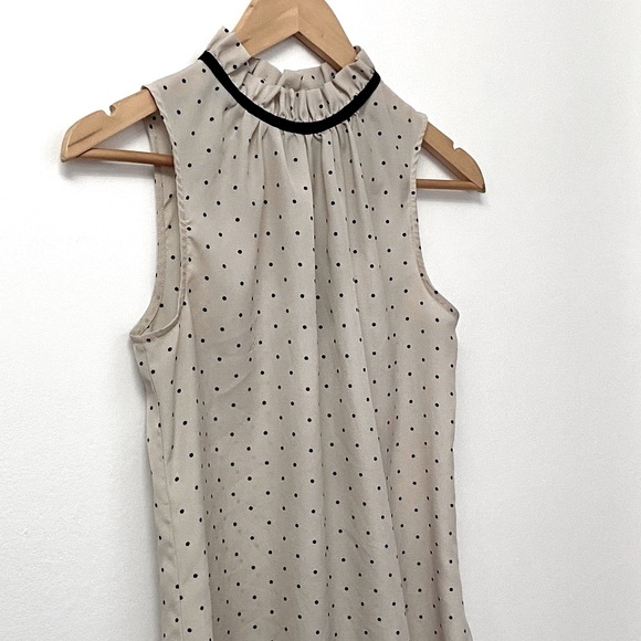 Jacob Polka Dot Sleeveless Blouse - Picture 2 of 5